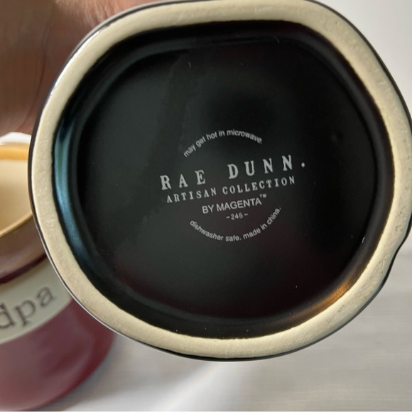 GRANDPA Coffee Mugs. Rae Dunn Black Papa & Tumbleweed Grandpa - Picture 4 of 7